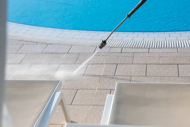 pool deck cleaning