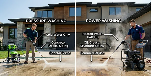 pressure washing vs power washing
